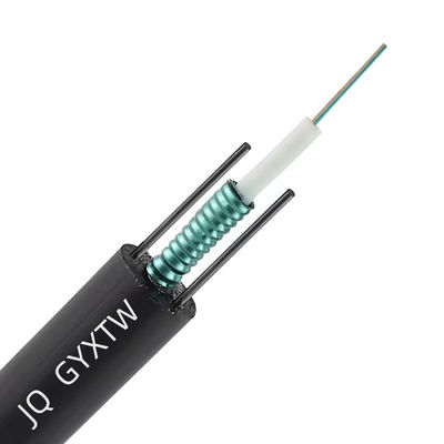 12 cœurs GYXTW câble à fibre optique SM extérieur unitube blindé avec ruban d'acier 6mm 7mm 8mm câble à fibre optique