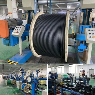 12 cœurs GYXTW câble à fibre optique SM extérieur unitube blindé avec ruban d'acier 6mm 7mm 8mm câble à fibre optique