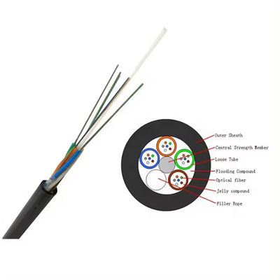 Vente à chaud de câble optique en fibre optique non blindé à 48 cœurs SM GYFTY pour conduits et sous-sol