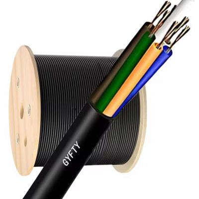 72 noyaux GYFTY Gel rempli Membre de résistance non métallique Télécommunication Cable à fibre optique