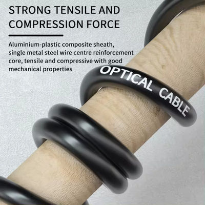 72 noyaux GYFTY Gel rempli Membre de résistance non métallique Télécommunication Cable à fibre optique