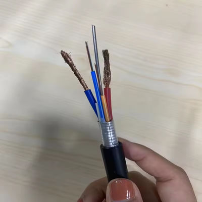48 cœurs câble à fibre optique blindé GDTA GDTS câble photoélectrique hybride à fibre optique avec câble 2*2mm