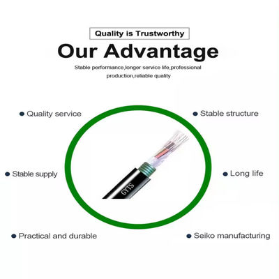 Cable blindé extérieur 12 24 48 72 96 144 câble à fibre optique GYTS GYTA Liste des prix par mètre