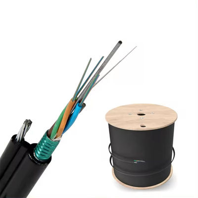 72 Cable aérien extérieur auto-supportant en acier câble blindé à fibre optique GYTC8S GYTC8A