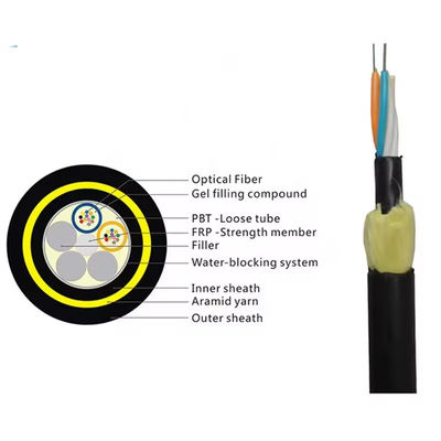 Cable optique à fibre optique à mode unique à l'extérieur G652d Fabricant fournisseur