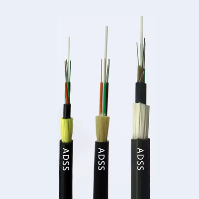 OEM Aerial ADSS Single Jacket 96 Cœur Cable à fibre optique monomode 1 km Prix pour les lignes électriques à tension différente