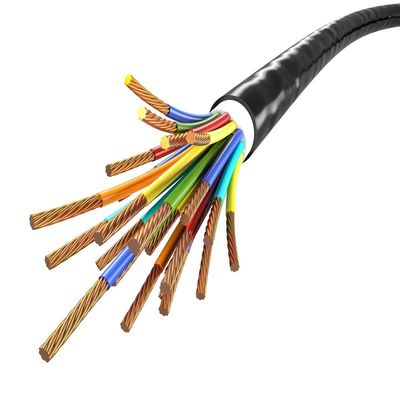 Câble hybride photoélectrique blindé à 48 coeurs GDTA GDTS avec fils d'alimentation 2x2mm