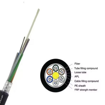 48 60 72 96 noyau en mode unique câble blindé en fibre optique GYFTA avec noyau renforcé pour l'utilisation dans les équipements de réseau FTTH