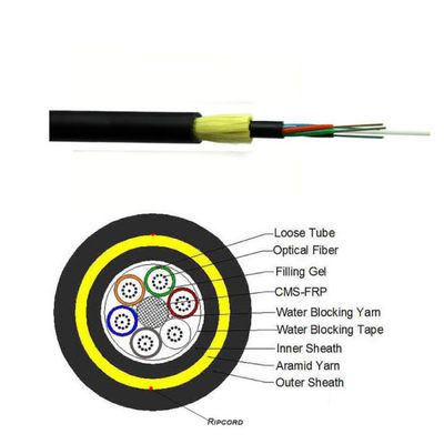 Cable à fibre optique à double enveloppe de qualité supérieure 400m 24 48 72 96 144 288