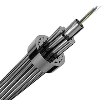 Système d'alimentation optique OPGW Fil de mise à la terre câble à fibre optique 24 48 noyau mode unique