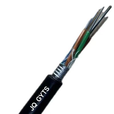 Cable à fibre optique blindée en extérieur à 48 cœurs GYTS G652D en mode unique
