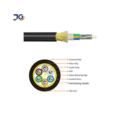 Cable à fibre optique ADSS autoportant 24 48 Cable à fibre de base pour les frais aériens