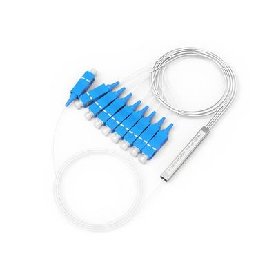 FTTH mini tube en acier dépourvu de séparateur PLC 1x2 1x4 1x8 1x16 séparateur à fibre optique