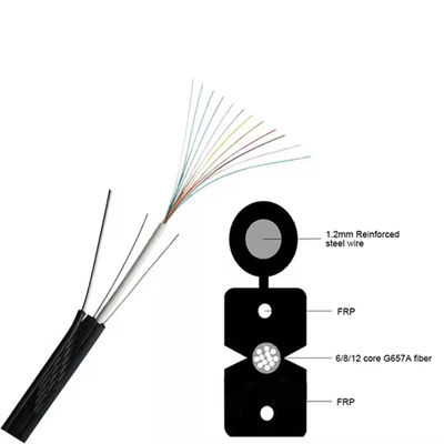 GJYXCH Cable de décharge en fibre optique 1-4 FTTH G652D Simplex Intérieur 1 km 2 km