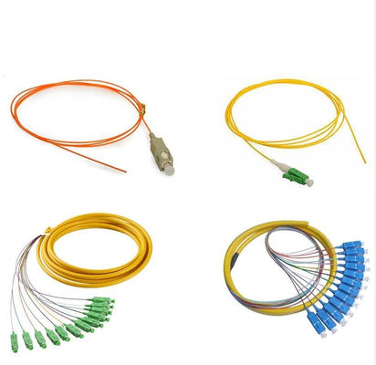 12 cœurs SC UPC Pigtail en fibre optique Multimode de 0,9 mm pour les applications de réseau FTTH FTTB