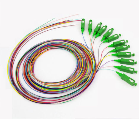 12 coussinets SC/UPC SC/APC à mode unique 12 coussinets en fibre optique couleur