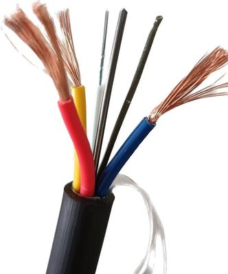 12 cœurs OPLC câble hybride en fibre optique câble en fibre composite avec conducteur de cuivre