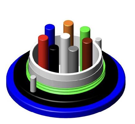 Cable blindé à fibre optique résistant au feu MGTSV MGXTSV Fil de communication ignifuge de qualité minière