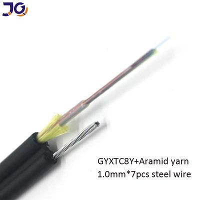 4 cœurs 6 cœurs 12 cœurs câble à fibre optique avec fil d'acier Mini Figure 8 câble Gyxtc8y Gyxtc8a