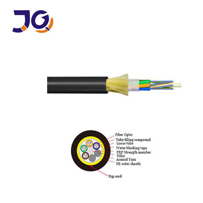 ADSS Tout électrique auto-supportant câble à fibre optique 48 noyau Durabilité 120m