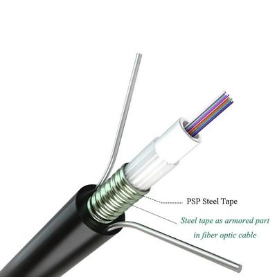 SM Cable à fibre optique extérieur mono-mode GYXTW53 GYXTW Multimode OM3 12 câble à fibre optique