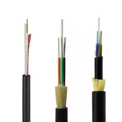 Chine fournisseur de câbles ADSS Single Jacket 48 Core Single ou Multi Mode FRP 1,5 mm 100m Longueur de portée Cable à fibre optique