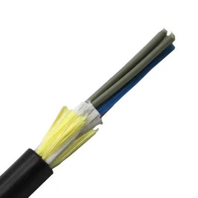 Chine fournisseur de câbles ADSS Single Jacket 48 Core Single ou Multi Mode FRP 1,5 mm 100m Longueur de portée Cable à fibre optique