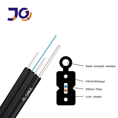 Cable à goutte en fibre optique FTTH intérieur extérieur GJYXFCH GJXFH 1 2 4 noyau LSZH