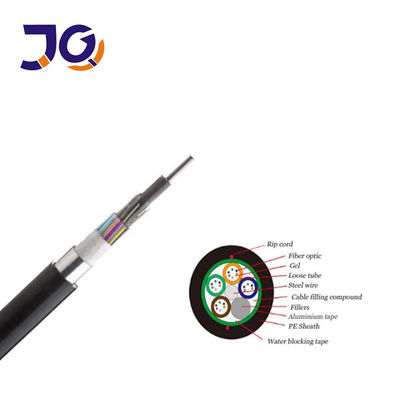 Cable à fibre optique extérieur GYTS blindé SM G652D 96 144 288