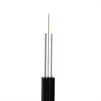 CABLE DROP de fibre optique en acier noir / blanc ou en FRP