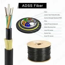 Cable à fibre optique ADSS tout autoportant au dielectrique 48 96 Corée 100M Span