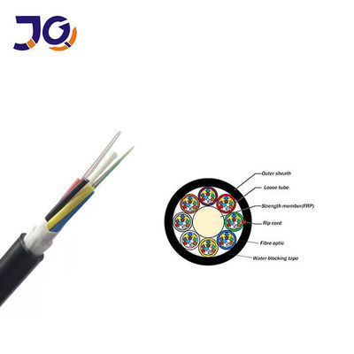 Cable à fibre optique extérieur non métallique GYFTY 144 à noyau unique mode G652D