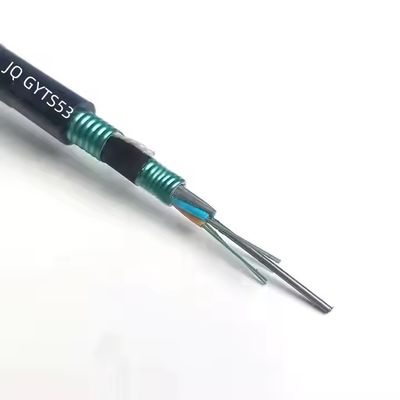 Câble à fibre optique GYTS53-96 cœurs blindé double extérieur en stock d'usine, double gaine G652D, expédié le jour même