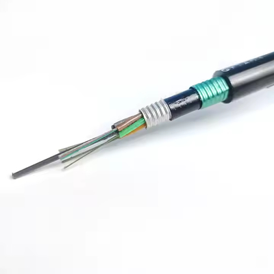 Câble à fibre optique GYTS53-96 cœurs blindé double extérieur en stock d'usine, double gaine G652D, expédié le jour même
