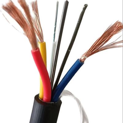 Cable hybride OPLC à fibre optique à 4 cœurs avec câbles en cuivre