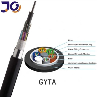 GYTA câble blindé en fibre optique 2-144 tube lâche à noyau enchaîné pour antenne / conduit