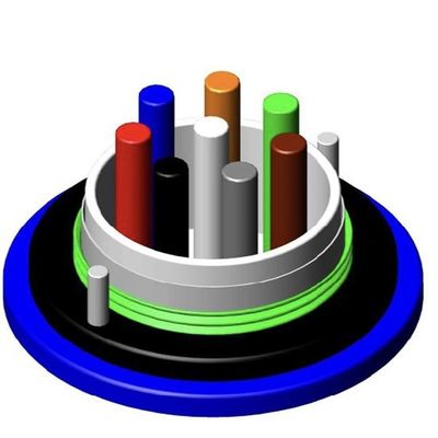 MGTSV 24 Cable à fibre optique extérieure à mode unique Cable de conduit de mineur blindé