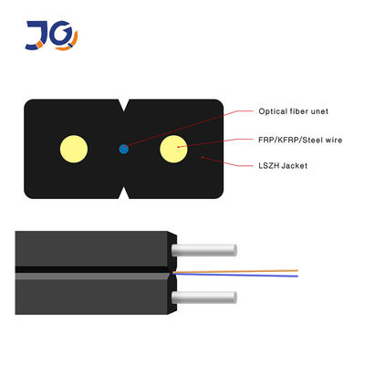 Fabricant optique de câble d'interface de fibre de la veste 2km/Drum FTTH de LSZH