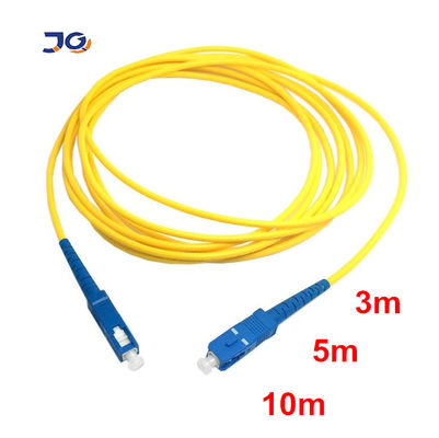 SC APC à SC UPC Cordon de patch en fibre optique 3 mm LSZH Cable optique en mode unique 1m 2m 3m FTTH Jumper