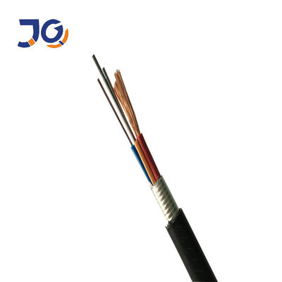 6 câble optique extérieur hybride composé de fibre du noyau OPLC G652D