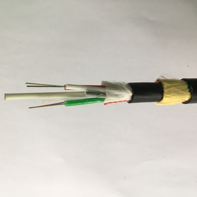 12 câble optique autosuffisant de fibre du noyau G657A1 G652D ADSS