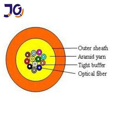 câble optique d'intérieur de la fibre 12Cores