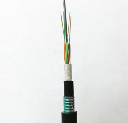 Câble à fibre optique blindé extérieur GYTA53 48/96 âmes monomode