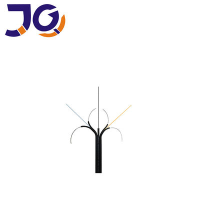 Câble d'interface de G657A1 Ftth avec la fibre 2 autosuffisante du fil d'acier 1.0mm