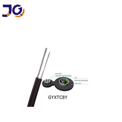 4 cœurs 6 cœurs 12 cœurs câble à fibre optique avec fil d'acier Mini Figure 8 câble Gyxtc8y Gyxtc8a