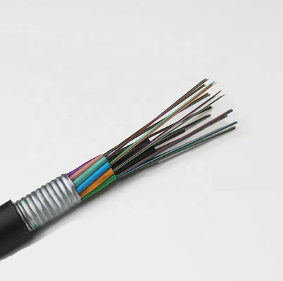 Bande en aluminium souterraine extérieure de câble optique de fibre de la communication GYTA