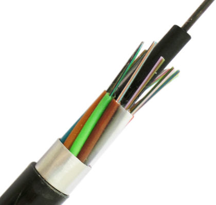 Câble optique extérieur souterrain GYTA de fibre de 12 conducteurs