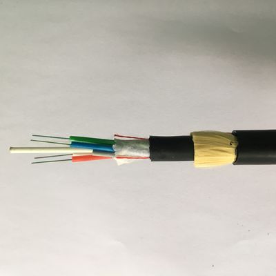 Tout le 144 câble optique autosuffisant diélectrique de fibre des noyaux ADSS