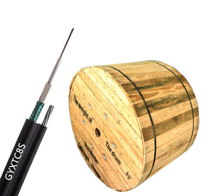 Câble optique aérien de fibre du schéma 8 6 du noyau autosuffisant GYXTC8S GYXTC8Y