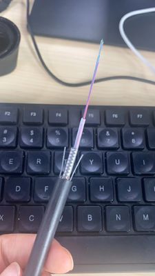 Structure compacte aérienne de câble optique de fibre de noyau de GYXTW 12